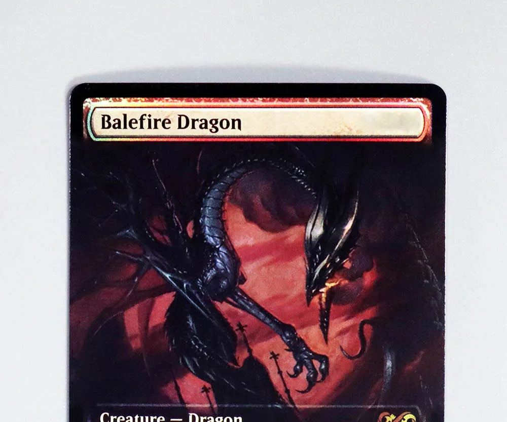 [Balefire Dragon] Foil/Holo TCG Magical Proxy Black Top Quality Proxy Playing Cards Gathering Board Game Deck Trading Cards