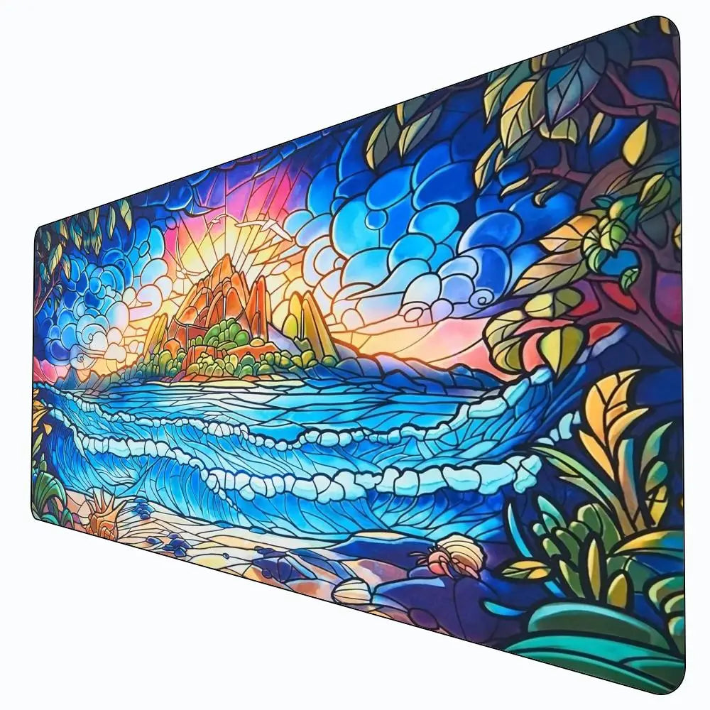 MTG The Magic Gathering Play Mats Original Handcrafted Art Non-Slip TCG Playmat with Rubber Bottom & Stitched Edge CCG Card Mat