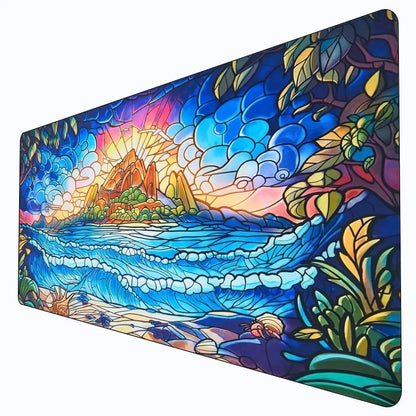 MTG The Magic Gathering Play Mats Original Handcrafted Art Non-Slip TCG Playmat with Rubber Bottom & Stitched Edge CCG Card Mat