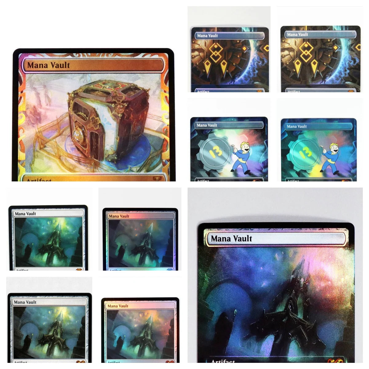 [Mana Vault] Holo/Foil TCG Magical Proxy Cards Game Top High Quality Proxy Gathering Board Playing Game Trading Cards Proxy
