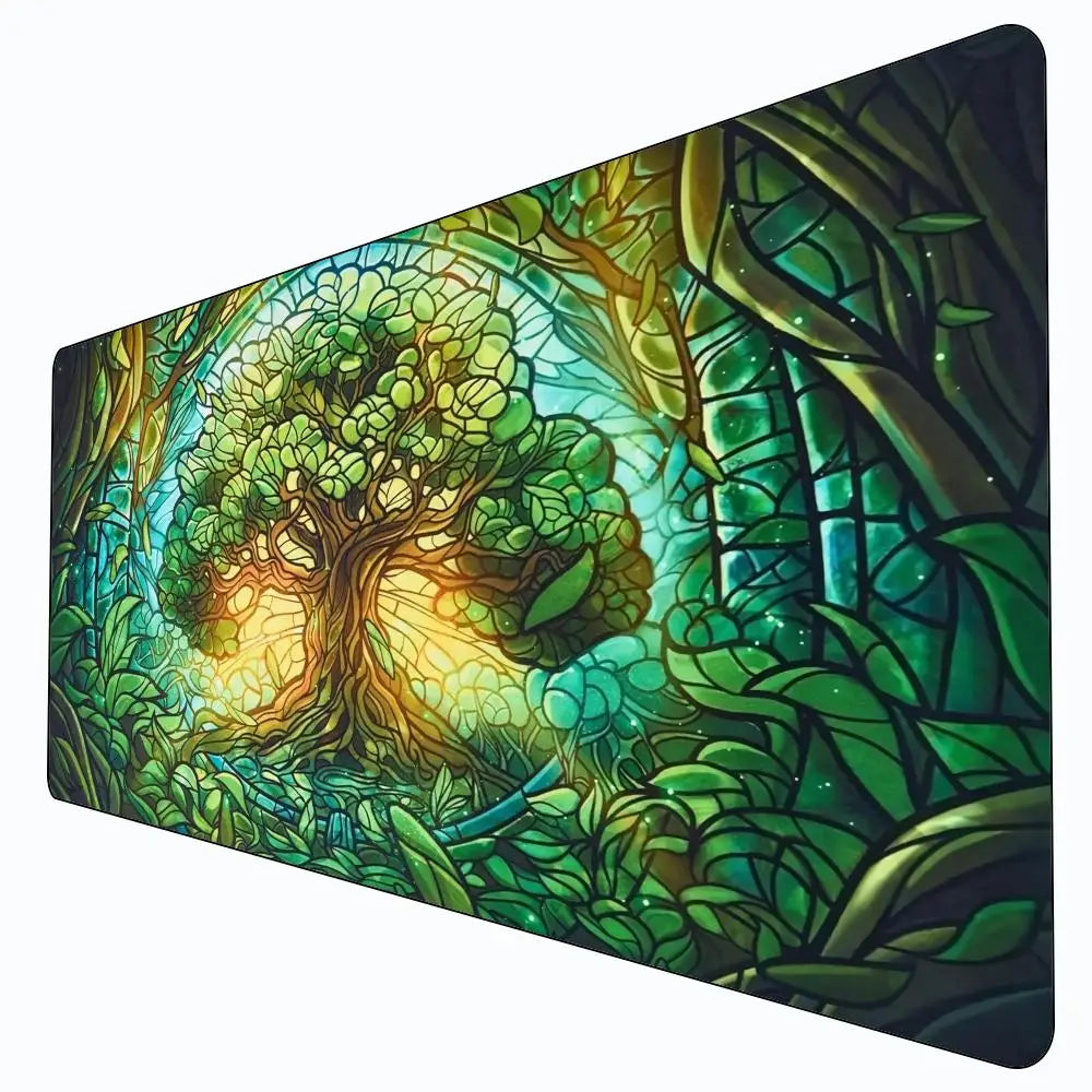 MTG The Magic Gathering Play Mats Original Handcrafted Art Non-Slip TCG Playmat with Rubber Bottom & Stitched Edge CCG Card Mat