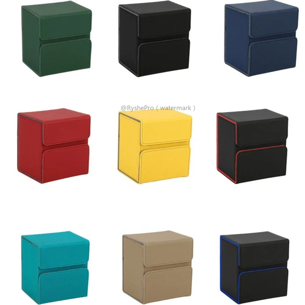 Commander Card Deck Box for MTG Holds 100+ Deck Box with 2 Dividers and Dice Tray Fits for MTG PTCG Magic Baseball Sports Cards