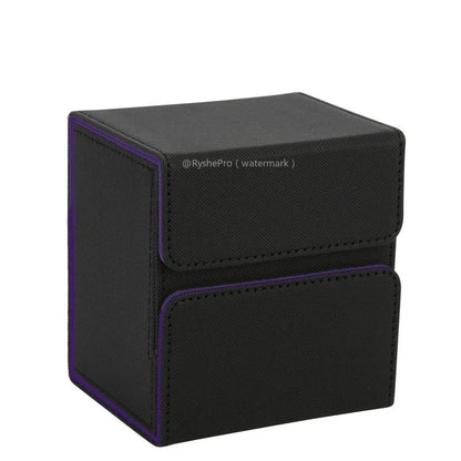 Commander Card Deck Box for MTG Holds 100+ Deck Box with 2 Dividers and Dice Tray Fits for MTG PTCG Magic Baseball Sports Cards