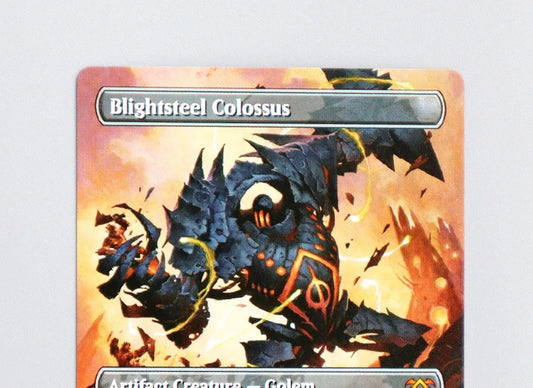 [Blightsteel Colossus] Holo /Foil TCG Magical Proxy Cards Game Quality Proxy Gathering Board Playing Game Trading Cards Proxy