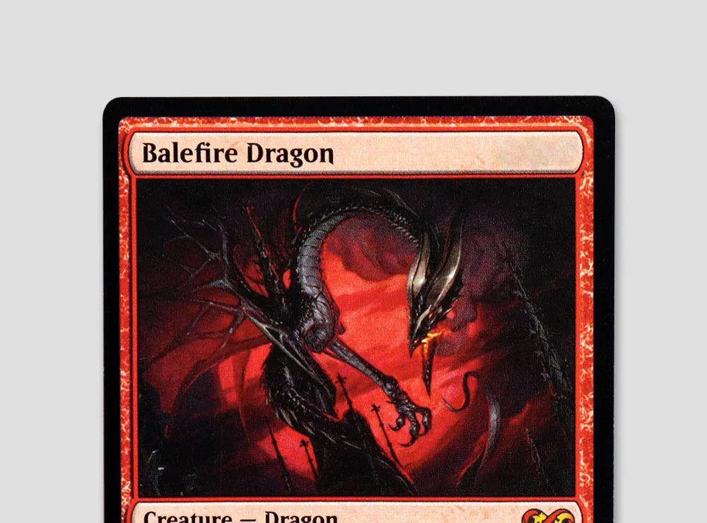 [Balefire Dragon] Foil/Holo TCG Magical Proxy Black Top Quality Proxy Playing Cards Gathering Board Game Deck Trading Cards