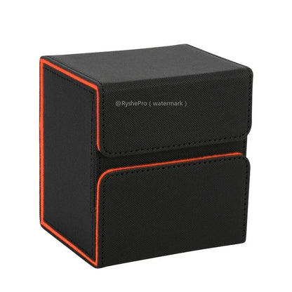 Commander Card Deck Box for MTG Holds 100+ Deck Box with 2 Dividers and Dice Tray Fits for MTG PTCG Magic Baseball Sports Cards