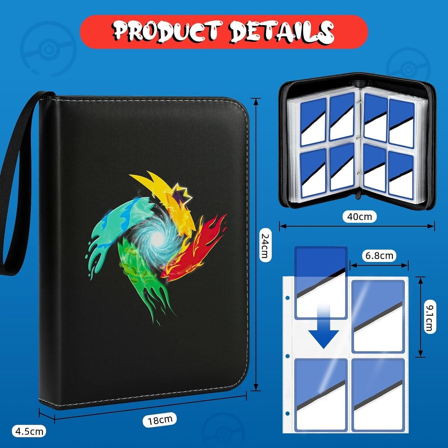 Pokémon Trading Album, 55 Pages, 440 pocket - Trading Card Album