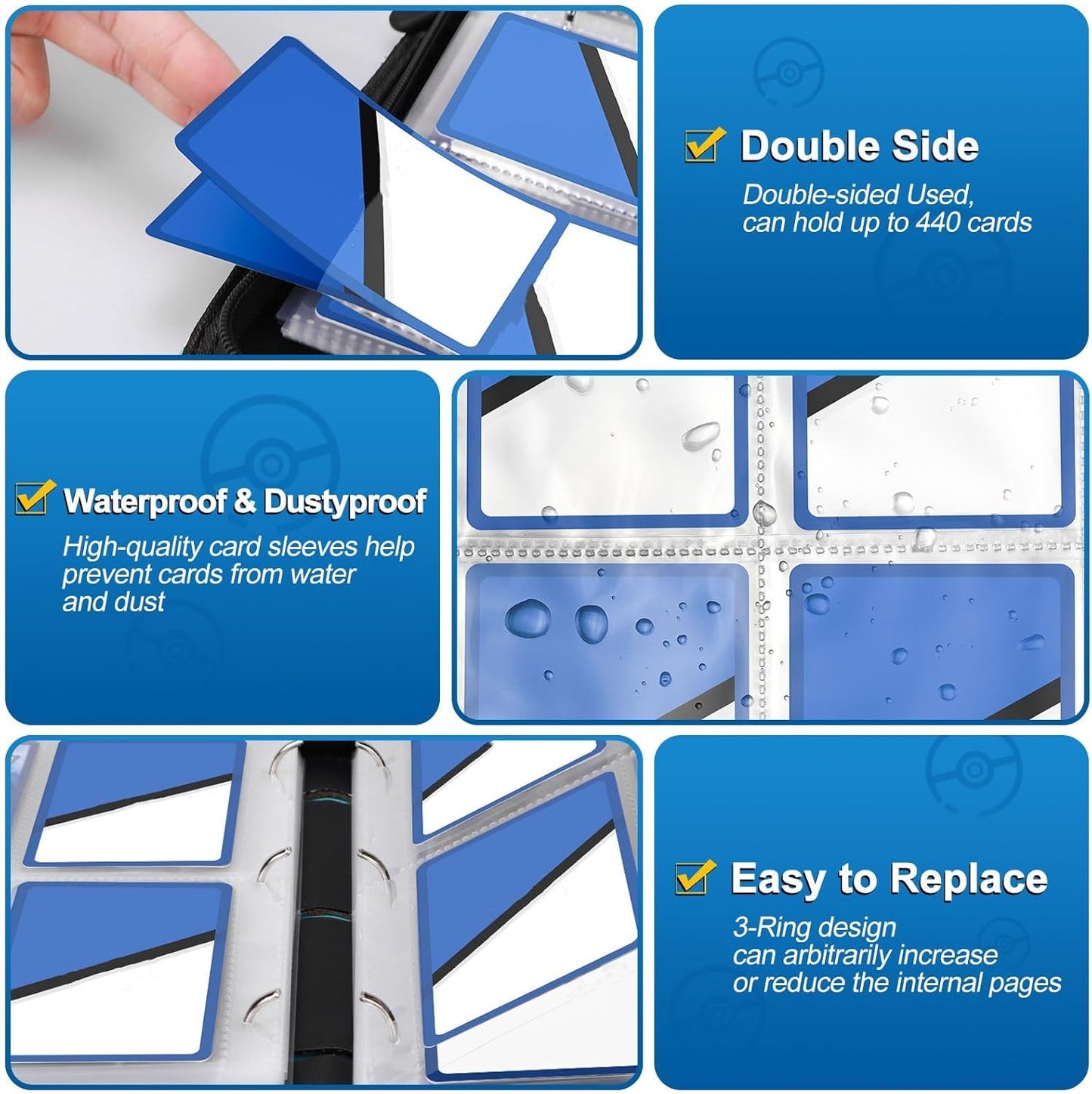 Pokémon Trading Album, 55 Pages, 440 pocket - Trading Card Album