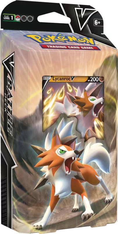 Pokemon Lycanroc - V Battle Deck Trading Card Game – Mana Galaxy Game